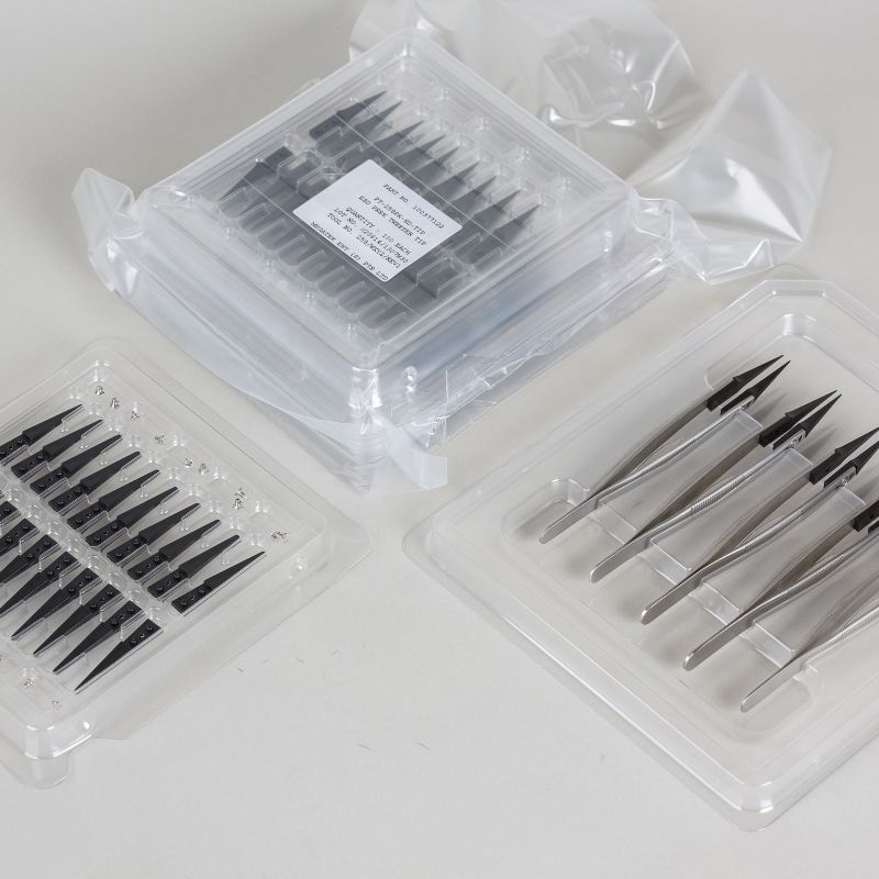 Precision Tweezers - Replaceable Polymer Tip Tweezers - Clean Wash Packing Precision Tweezers - Replaceable Polymer Tip Tweezers - Clean Wash Packing